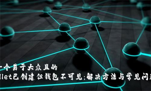 思考一个易于大众且的
TPWallet已创建但钱包不可见:解决方法与常见问题分析