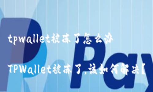 tpwallet被冻了怎么办

TPWallet被冻了，该如何解决？