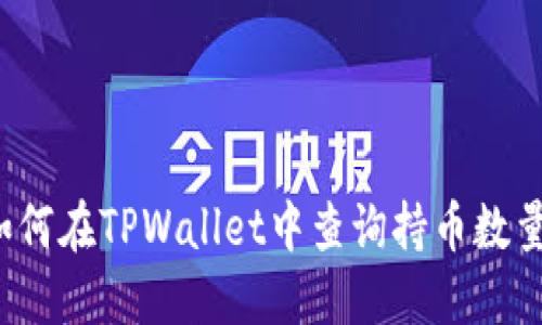 如何在TPWallet中查询持币数量？
